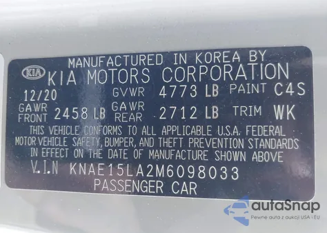 2021 Kia Stinger Gt-Line from USA, damaged, VIN KNAE15LA2M6098033